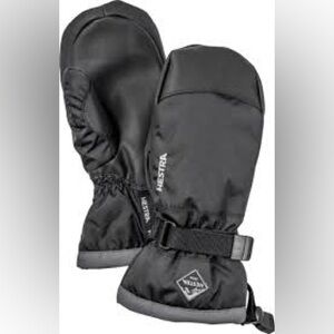 Hestra Gauntlet Powder Black Insulated Mittens Size 7